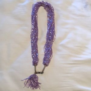 Amethyst beaded necklace